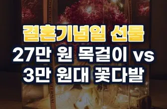 결혼기념일 선물 추천 예산별 9가지, 2026년 아내·남편·부모님별 비교