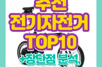 전기자전거 추천 리뷰
